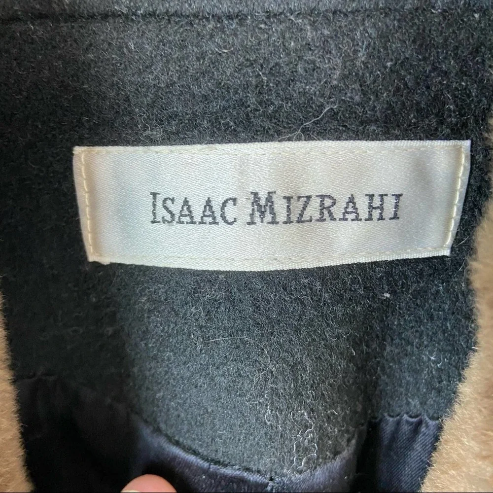 Vintage Isaac Mizrahi black wool trench coat - Picture 4 of 13